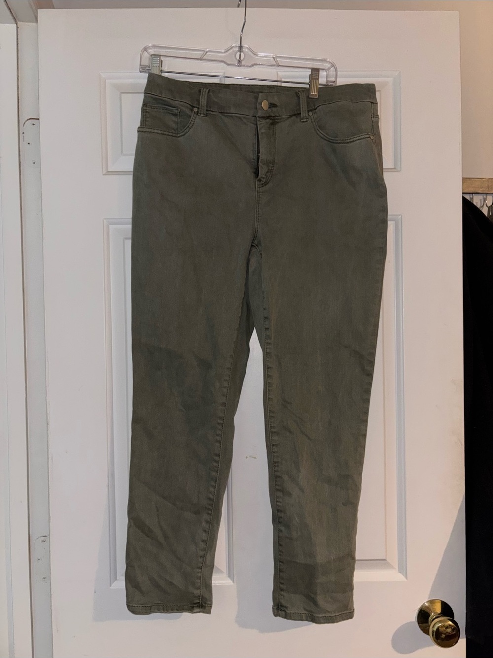 Chico's Olive Green Skinny Jeans